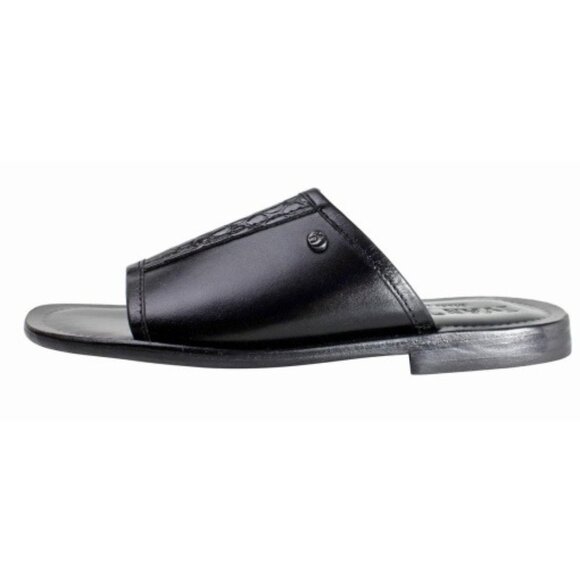 Owen Black Leather Sandals, Mens Italian Shoes main image 6